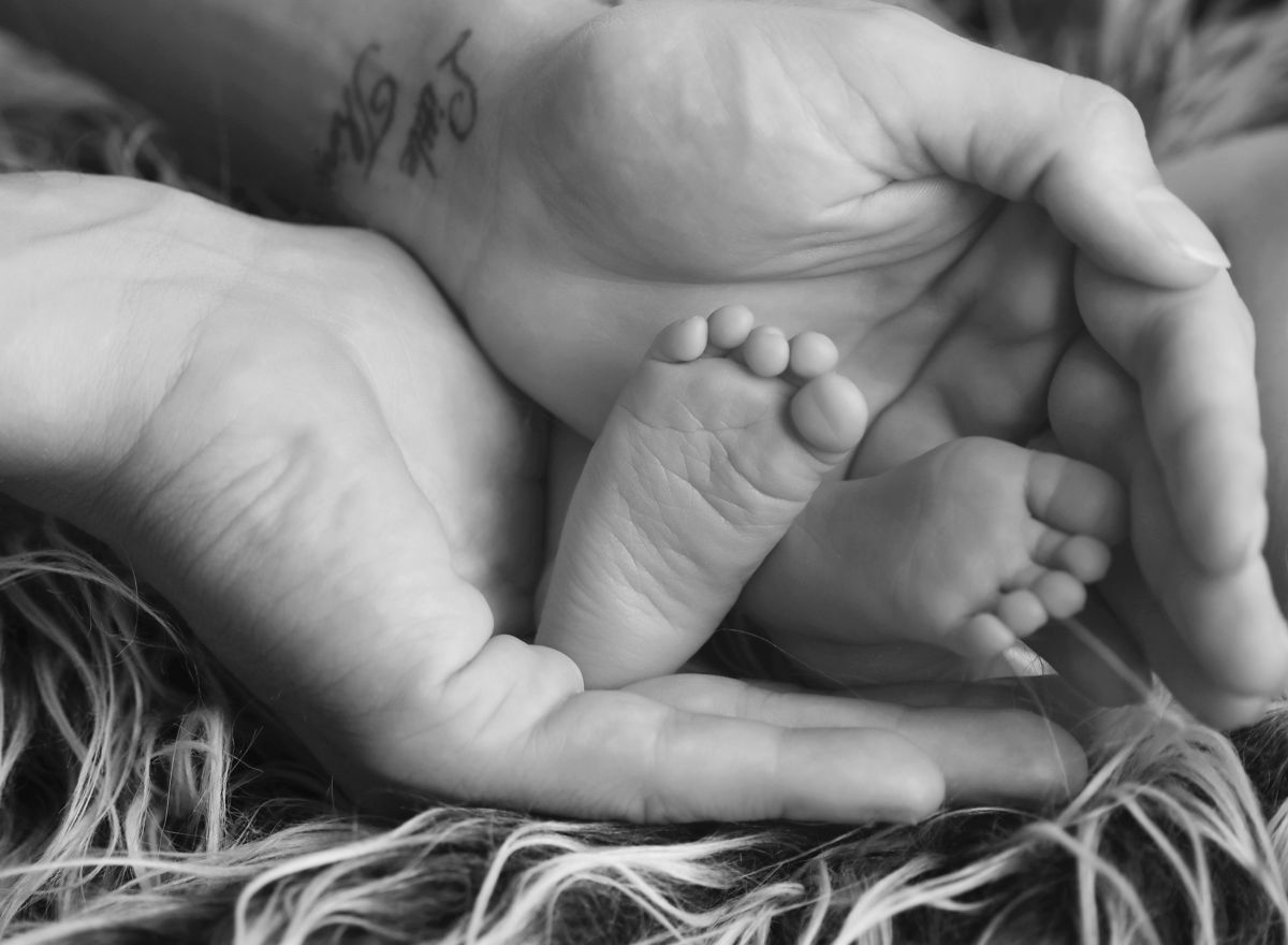 Newborn foto s rekvizitami