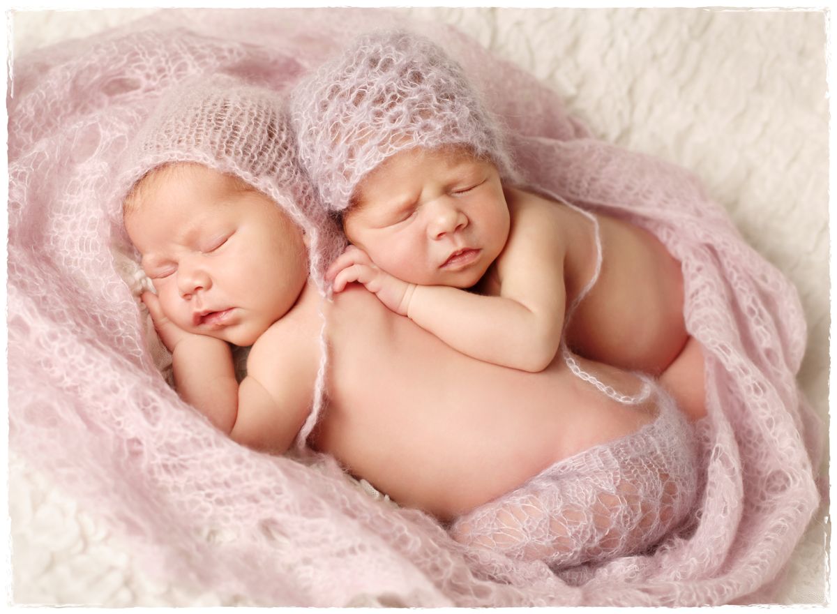 Focení novorozených dvojčátek